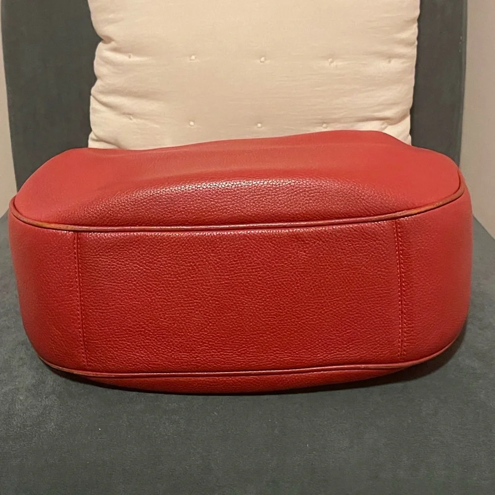 Coach Harley East West Hobo Large Red Hand Bag with Gold Hardware - Picture 8 of 11